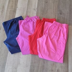 Large SB SCRUBS bundle of 4 scrub pants